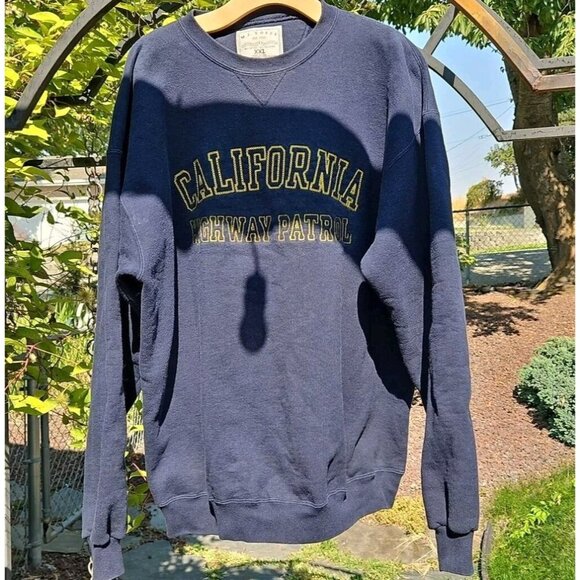 MJ Soffe Vintage Sweatshirt Mens Sz XXL California Highway Patrol Motorcycle USA - Picture 1 of 9